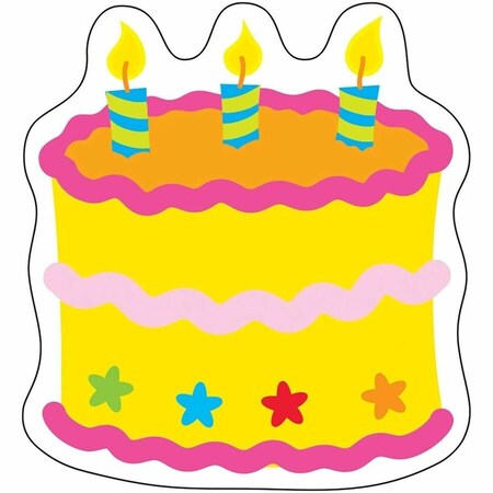 Trend Enterprises Birthday Cake Mini Accents, 36 Pieces, PK6 T10505