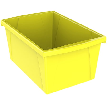 Storex Medium Classroom Storage Bin, Yellow 61484U06C