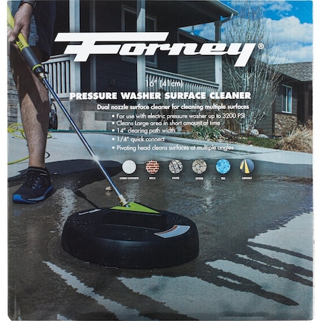 Forney 16'' Pressure Washer Surface Cleaner for Electric Pressure Washer 75171
