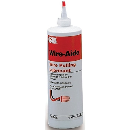 Gardner Bender Wire Aide Series Wire Pulling Lubricant, 1 qt Bottle, Gel 79-006N