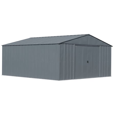 Arrow Classic 14 x 14 x 7 ft Charcoal Steel Storage Shed CLG1414CC