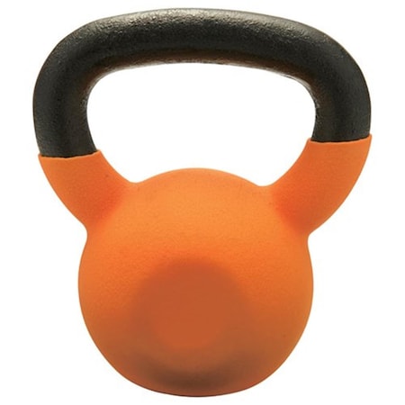 Fitnessfreak 30 lbs Vinyl Coated Kettlebell, Orange FI522756
