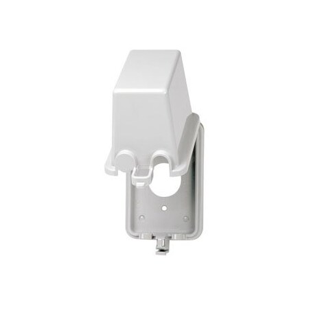 Leviton Receptacle Wallplate, Raintight While-In-Use, Gang 1, Gray 5978-DGY