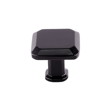 Pride Industrial 1in Square Cabinet Knob Matte Black Finish K92230BK