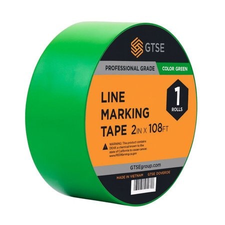 Gtse Green Floor Line Marking Tape - 2in x 108ft (36 yards) LMT-500-GRN