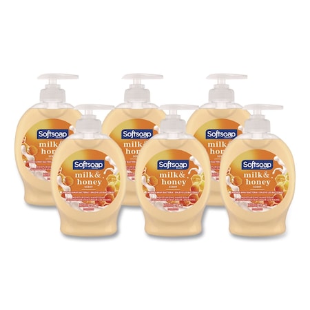 Softsoap Liquid Hand Soap Pumps, Milk and Honey Scent, 7.5 oz, 6PK US04965ACT
