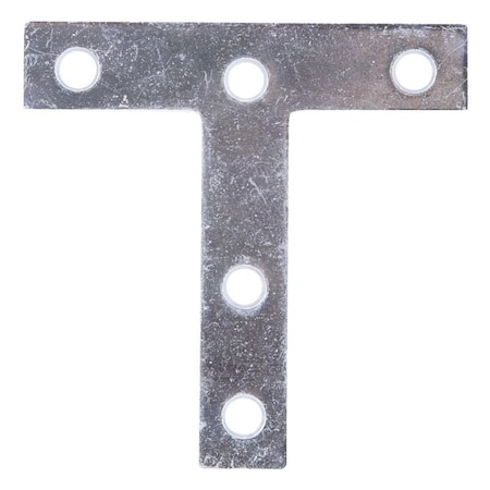 Prosource T-Plate, 3 in L, 3 in W, 2 mm Thick, Steel, Zinc TP-Z03-C2PS