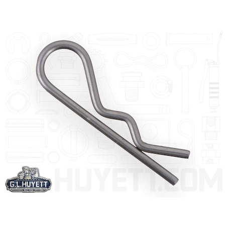Huyett Bridge Pin, 316 SS, 0.125 in Wire Dia x 2.562 in L x 0.560 in Inside Eye Dia x Fits 7/16 in BPS6-211