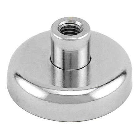 Zoro Select Rare Earth Magnet, Silver, Steel NACF126