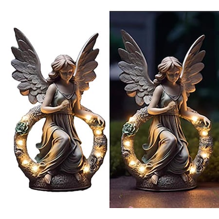 Alpine Polyresin Multi-color 14 in. Statuary YEN634SLR-L