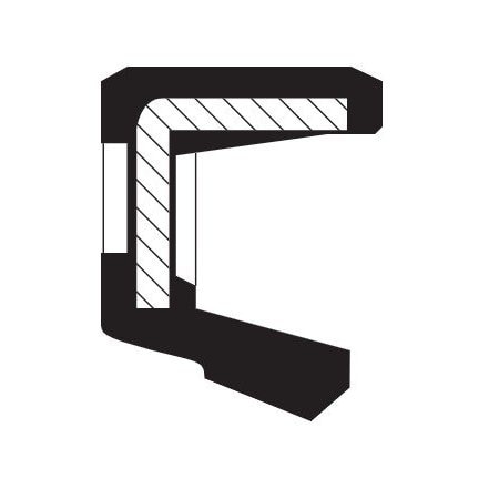 Harwal Seals Rubber Covered Steel Nitrile Shaft Seal 809005AO