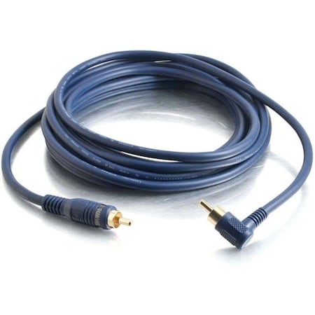 C2G 12FT VELOCITY RCA M/M SUBWOOFER CABLE RIGHT ANGLE 29180