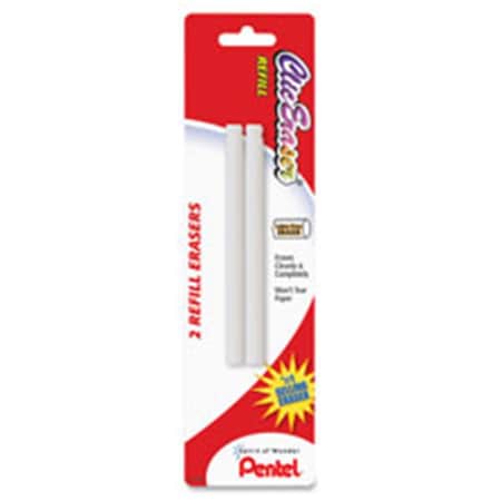 Pentel Eraser Refill- Nonabrasive- White, 2PK PENZER2BPK6