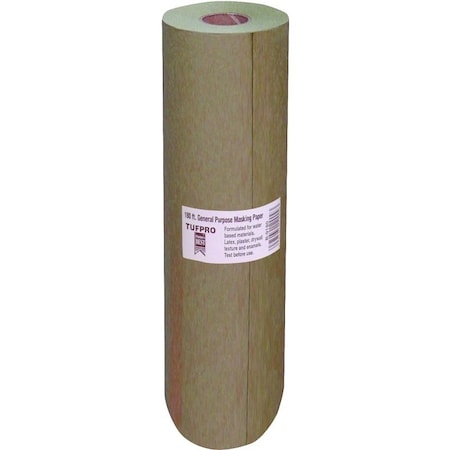 Trimaco EasyMask Trim Masking Paper, 180 ft L, 9 in W, Brown 12909