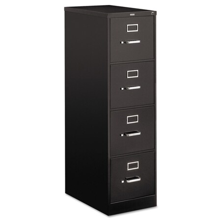 Hon 15" W 4 Drawer File Cabinet, Black, Letter H514.P.P