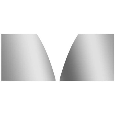 Replacement For Peterbilt 378 Year 1995 Stainless Steel Stand Up Ultra-Sleeper Cap Sides