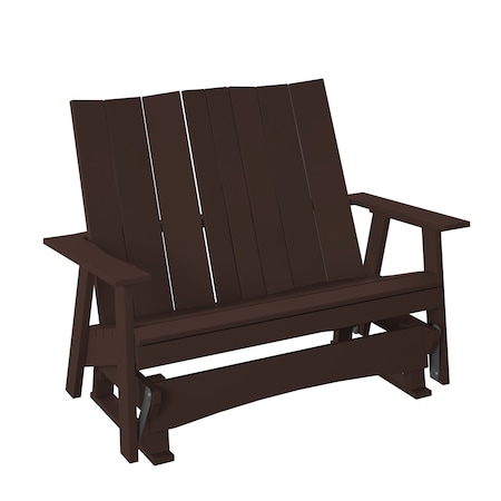 Polybird MODERN 4' GLIDER BENCH. TUDOR BROWN POLYBIRD P63