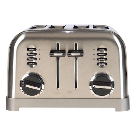 Cuisinart Cuisinart Stainless Steel Silver 4 slot Toaster 7.4 in. H X 11.14 in. W X 10.67 in. D CPT-180P1
