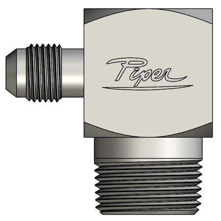 Piper 3/8in. Male JIC X 3/4in. Male Pipe, 90 Degree Elbow 0190-06-12