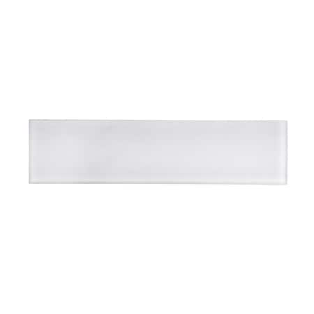Apollo Tile White 3 in x 12 in Glass Matte Wall Subway 5 sqft/case, 20PK APLA88066M 3X12A