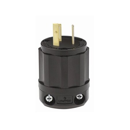 Leviton Industrial Grade Plug 15 Amp, 250 Volt 4570-B
