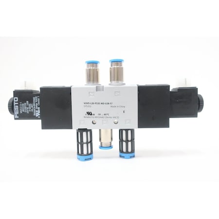 Festo PNEUMATIC SOLENOID VALVE 24V-DC 145PSI VUVS-L20-P53E-MD-G18-F7 575252