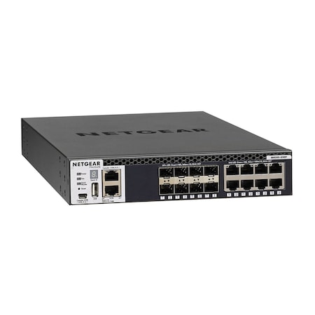 Bzbgear Netgear Stackable Managed Switch w/16x10G Including 8x10GBASE-T & 8xSFP+ Layer 3 (XSM4316S-100NES) NET-M4300-8X8F-PC