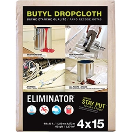 Trimaco 80328 Eliminator Drop Cloth 4 x 15 ft. 47034803283