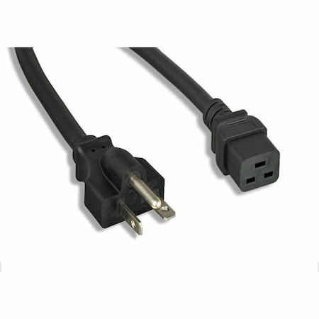 Monoprice Heavy Duty Power Cord - NEMA 6-20P to IEC 60320 C19_ 12AWG_ 20A/2500W_ 40087