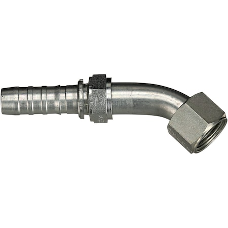 Gates Female JIC 37 Flare Swivel - 45 Bent Tube GlobalSpiral G20174-0606