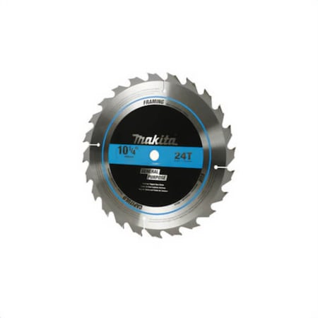Makita High Quality Circular Saw Blade, 10-1/4 in dia x 0.063 in Thick, 5/8 in Arbor, 24 Teeth A-94910