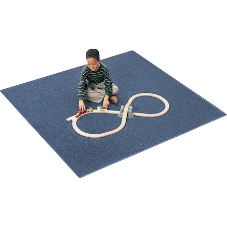 Carpets For Kids Mt. St. Helens Solids 6 ft. x 9 ft. Rectangle Carpet - Marine Blue 2100.407