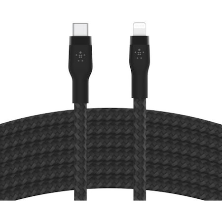 Belkin USB-C TO LTG, BRAID SIL, 3M, BLK CAA011BT3MBK