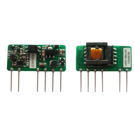Mornsun AC-DC converter, Low cost, 3.3W 3.3VDC, 85-305VAC input LS05-15B03SS