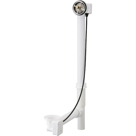 Geberit bathtub drain with TurnControl handle, 25" - 29" PP 151.512.00.1
