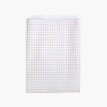 Nashville Wraps Beige Gingham Paper Merchandise Bags, 4.75x6.75, 500PK MB0BG