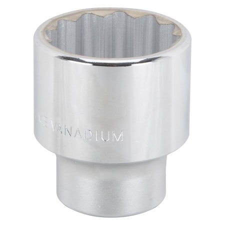 Vulcan Drive Socket, 1-5/8 in Socket, 3/4 in Drive, 12-Point, Chrome Vanadium Steel, Chrome MT-SS6052