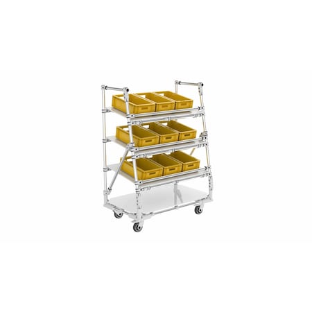 Trilogiq 4-Level Mobile Picking Stand With 1 Storage Level. 21350-03