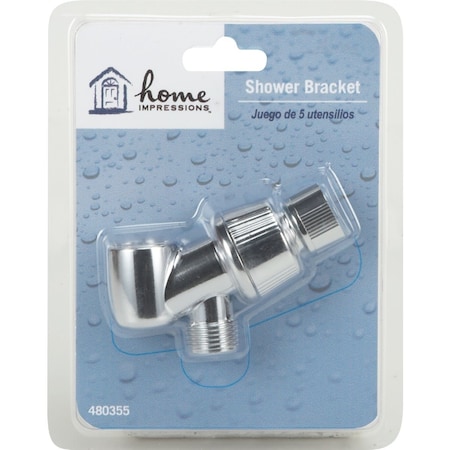 Home Impressions Chrome-Plated Plastic Shower Bracket 480355