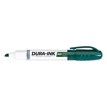Markal Permanent Marker, Chisel Tip, Green 96531