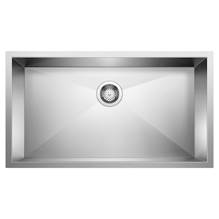 Blanco Precision R0 32in Super Single Bowl Undermount Stainless Steel Kitchen Sink 512747