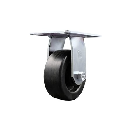 Service Caster 5 Inch Heavy Duty Top Plate Polyolefin Rigid Caster with Roller Bearing SCC SCC-35R520-POR