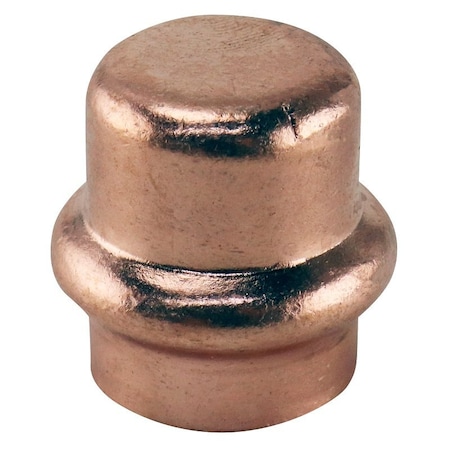 Apollo Tube Cap, 1/2 in, Press Fit, Copper, 300 psi Pressure XPRCAP12