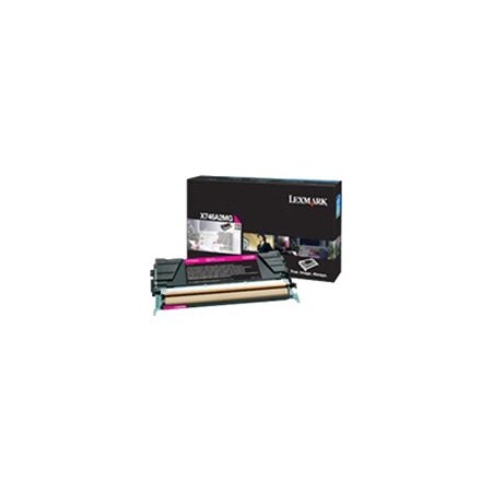 Lexmark Lexmark Magenta Return Program Toner Cartridge, TAA Compliant, Yield: 7000 Pages X746A4MG