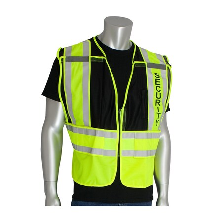 Pip ANSI Type P Class 2 Public Safety Vest, SECURITY Logo 302-PSV-BLK-2X/5X