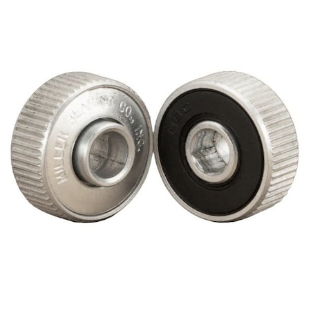 Miller Bearing Conveyor Bearing, Non-Flanged Semi-Precision Heavy Duty, Carbon Steel, 0.5 in Bore Dia., Round Bore R-1125-4HDS-G