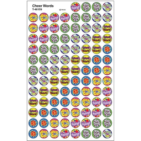 Trend Cheer Words superSpots Stickers, 800-Piece Set, 6PK T46159