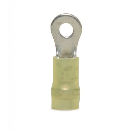 Hillsdale Terminal Ring Terminal, #6 Stud Size, 10 AWG, 600 V, Nylon Insulated, 500 PK 30210