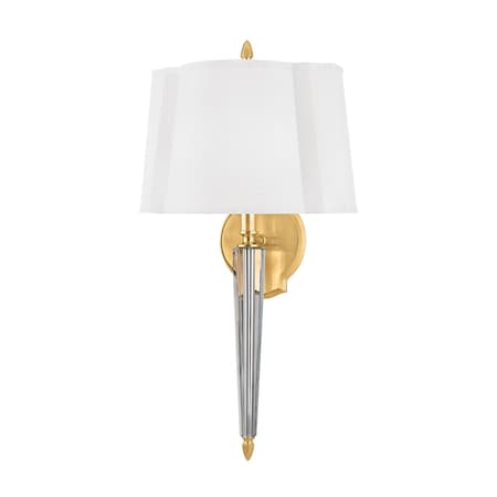 Hudson Valley Lighting Oyster Bay 2 Light Wall Sconce 12 In. Aged Brass 3611-AGB