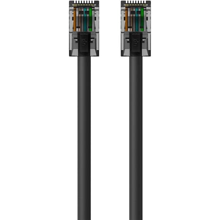 Belkin 3-FOOT CAT6 BLACK CABLES, NO BOOTS A3L980-03-BLK